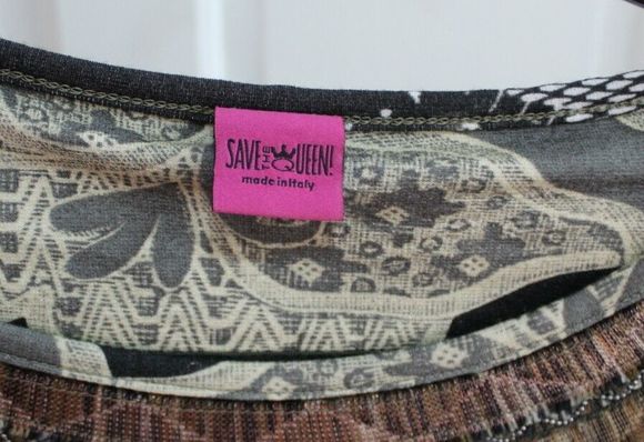 Save The Queen Top Size Large Long Sleeved - Picture 6 of 7